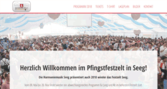 Desktop Screenshot of festzelt-seeg.de