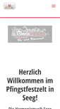 Mobile Screenshot of festzelt-seeg.de